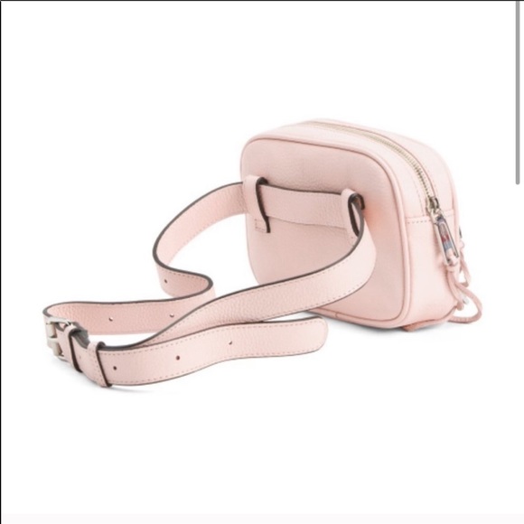 Rebecca Minkoff 3 Zip Leather Belt Bag Blush Pink - Picture 4 of 9